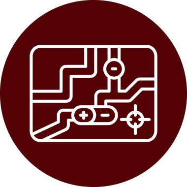 Bir bilgisayar simgesinin vektör illüstrasyonu