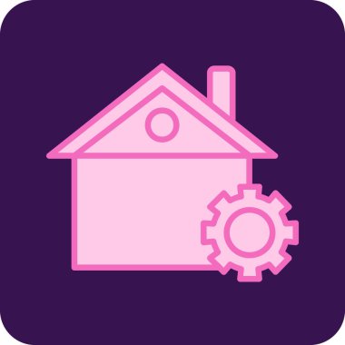 ev simgesi, vektör illüstrasyonu