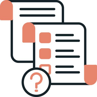 Belge. Web simgesi basit illüstrasyon