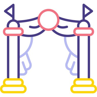 İp. Web simgesi basit illüstrasyon