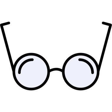 gözlük ikonu vektör illüstrasyonu