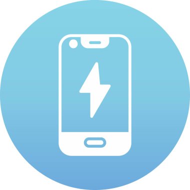 Cep telefonu. Web simgesi basit illüstrasyon