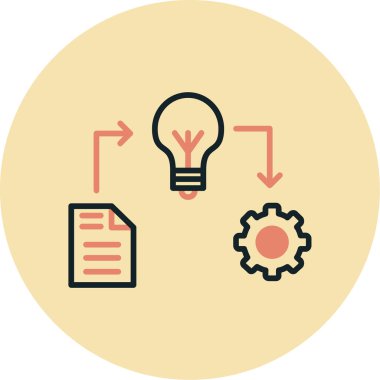 Yaratıcı simge, vektör illüstrasyonu