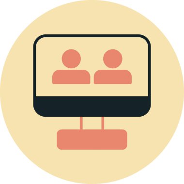 Modern bir simgenin vektör illüstrasyonu