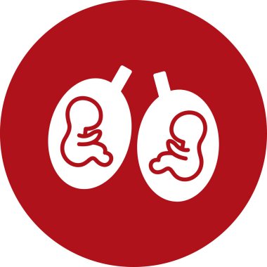 İnsan ve bebek vektör simgesi, resimleme biçimi