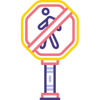 Park ikonu vektörü yok. İnce çizgi işareti. izole edilmiş sınır sembolü çizimi