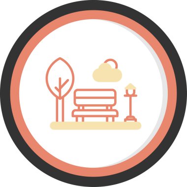 İzole edilmiş tek bir otel simgesinin vektör çizimi