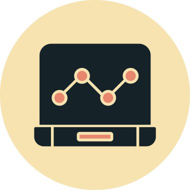 Analizler. Web simgesi basit illüstrasyon