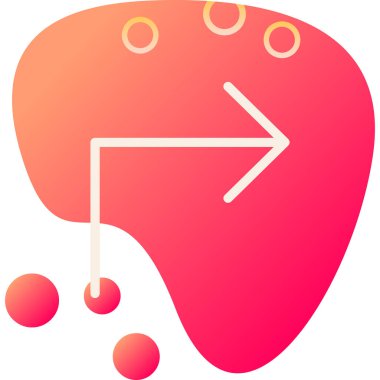 Kırmızı bir simgenin vektör illüstrasyonu