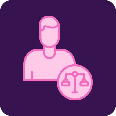 adalet simgesi vektör illüstrasyonu