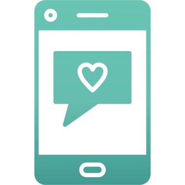 ileti ikonu vektör illüstrasyonu