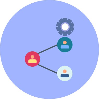 şebeke. Web simgesi basit illüstrasyon