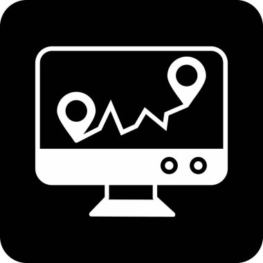 İş ve finans simgesinin vektör illüstrasyonu