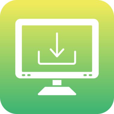 LCD ekran simge vektör