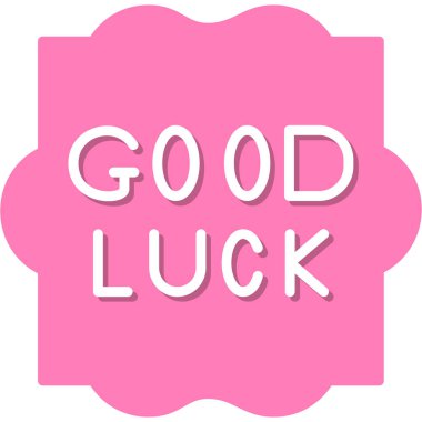 Mutlu şans sunan metin başlığı. konsept, gülümsemesi olan bir insan anlamına gelir.