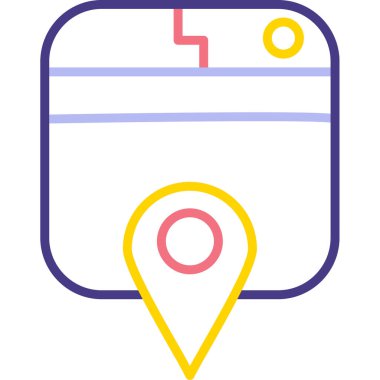 gps konum simgesi - taslak biçimi