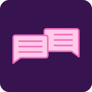 Konuşma balonu. Web simgesi