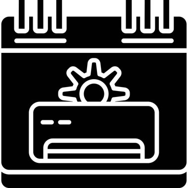 Klima web simgesi, basit vektör illüstrasyonu