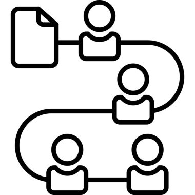 ağ paylaşım simgesi, vektör illüstrasyonu