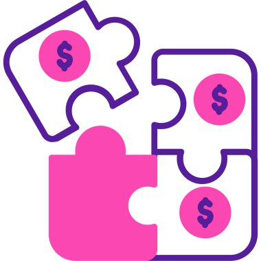 Para için. Web simgesi basit illüstrasyon