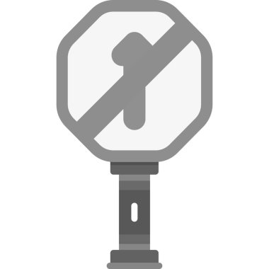 Trafik işareti simgesi, basit tasarım