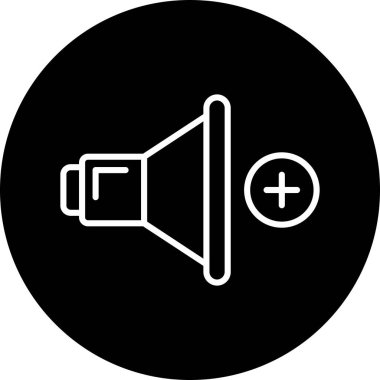 Hoparlör simgesinin vektör çizimi