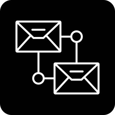 posta simgesi. Web için basit e- posta vektör simgesi çizimi