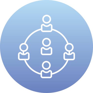 İnsan simgesinin vektör illüstrasyonu