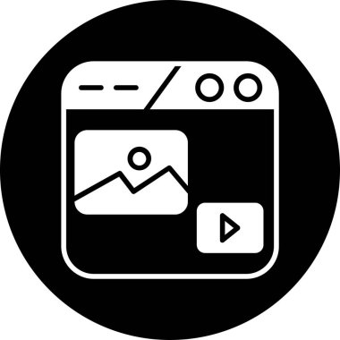 vektör lcd simgesi illüstrasyonu