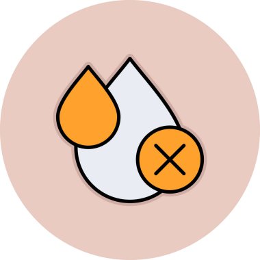 Bir damla sıvının vektör çizimi