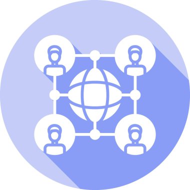 ağ bağlantısı simgesi, vektör illüstrasyonu