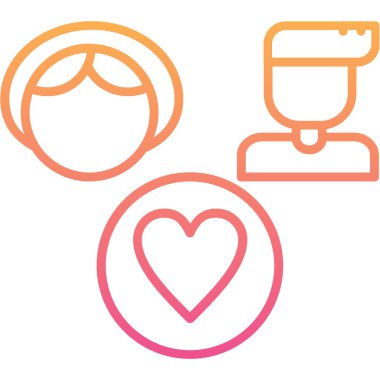 Güzellik ve makyaj rengi ikonu seti. Güzellik ve makyaj. vektör illüstrasyonu