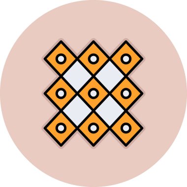 Bir haç motifinin arka planının vektör illüstrasyonu