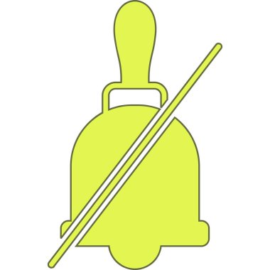 Fırça simgesi temizleme rengi ana hatları vektörü