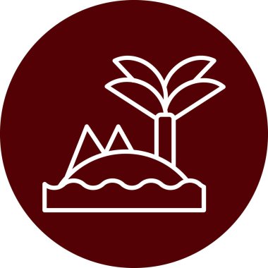 Eşsiz Ağaç Vektörü Kabartma Simgesi