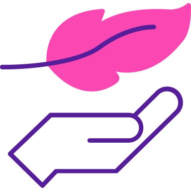 Bir çiçek simgesinin vektör illüstrasyonu