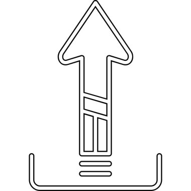 Bir geminin karikatür simgesinin vektör çizimi