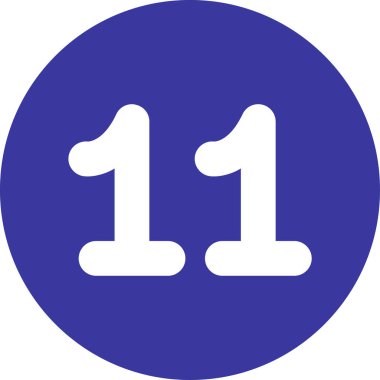 Bir numaralı simge, vektör, illüstrasyon