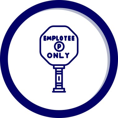 Yuvarlak işaretin vektör logosu simgesi