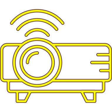 Kablosuz. Web simgesi basit illüstrasyon