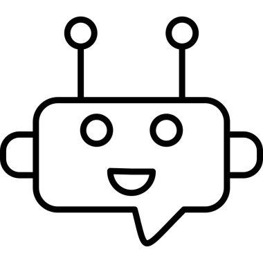 Konuş. Web simgesi basit illüstrasyon