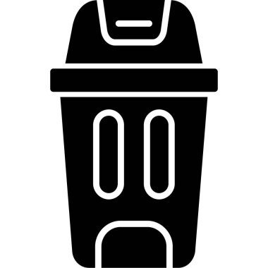Çöp kutusu ikonu vektör illüstrasyonu