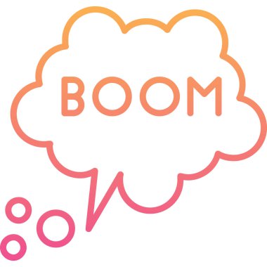 boom simge vektör illüstrasyonu