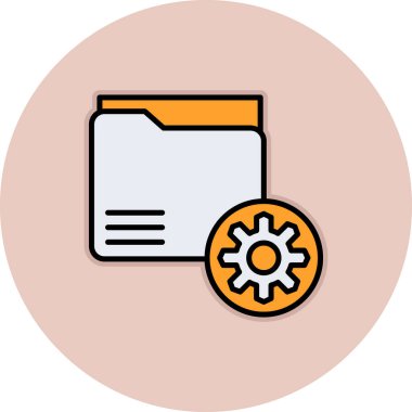 Dosya. Web simgesi basit illüstrasyon