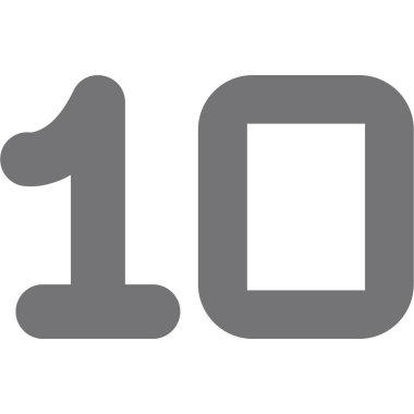 100 simge var. düz biçim.