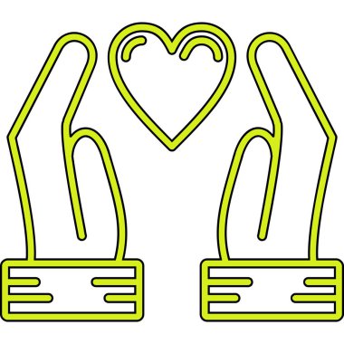 kalp aşk kurdele simgesi ana hatlarıyla