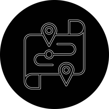 konum haritası vektör simgesi