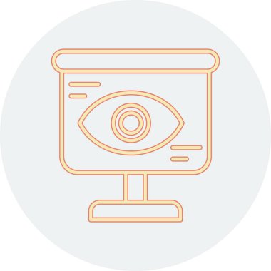 Göz simgesi vektör illüstrasyonu