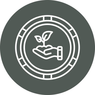 Bir ağaç simgesinin vektör illüstrasyonu