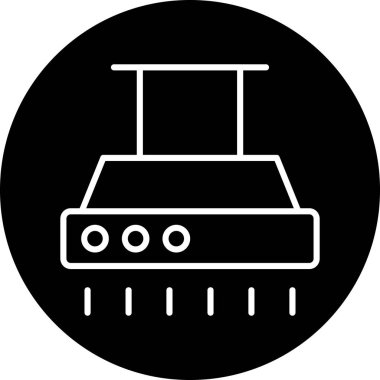 Modern otomatik simge eksikliğinin vektör illüstrasyonu